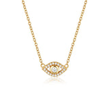 EVIL EYE NECKLACE | GOLD