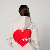 SŚAINT Grey Heart Hoodie